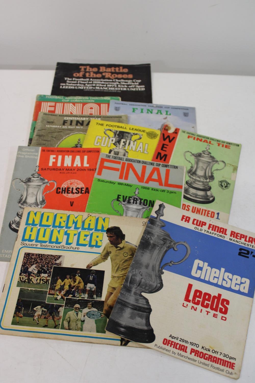 A selection of vintage Football Final programmes etc