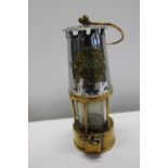 A vintage colliery miners lamp