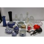 A job lot of assorted ceramics & glass ware etc Collection Only