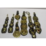 A selection of vintage horse brasses