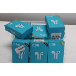 A selection of new wireless ear phones (unchecked)