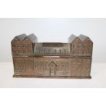 A vintage bronzed box Dugdale Bros & Co Huddersfield l16cm