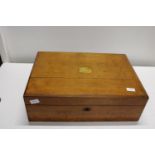 A large elm box (no key) - 53.5x38x17.5cm