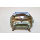 A Victorian jewellery box/casket 7x8cm