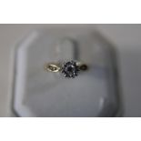 A 18ct gold diamond solitaire ring