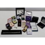 A selection of good quality boxed costume jewellery