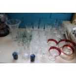 A job lot of assorted glass ware Collection Only