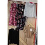 Selection of new with tags ladies high-street branded clothing