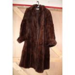 A Ladies vintage brown coat