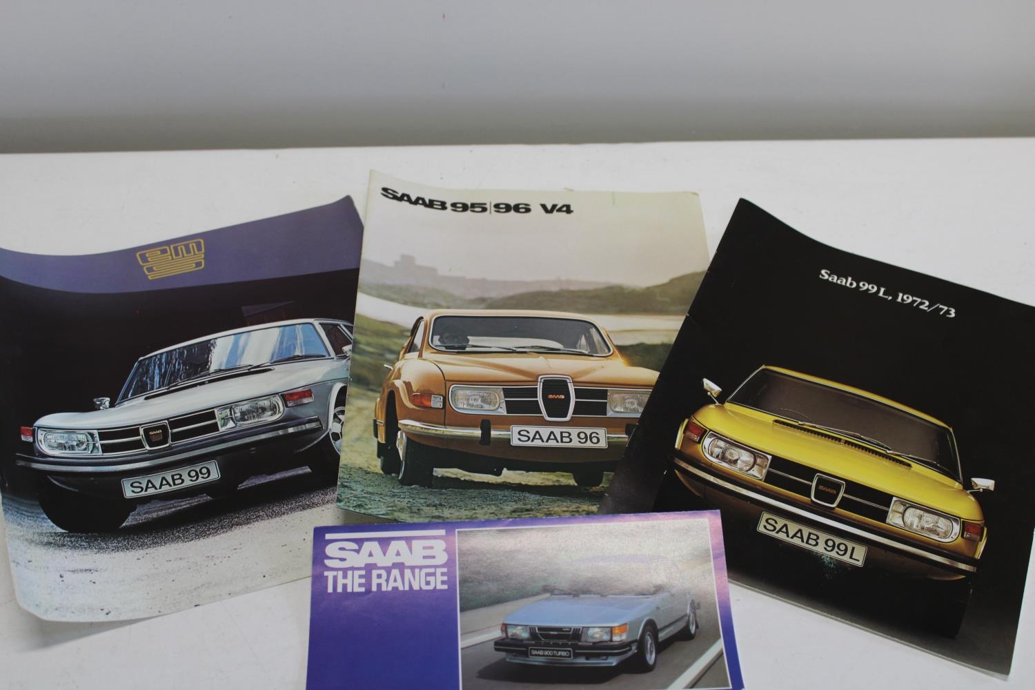 Vintage Saab car brochures