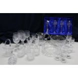 A good selection of quality cut glass crystal Colledtion only