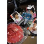 A box of new dressing up accessories etc