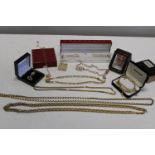 A selection of quality gold tone/plate costume jewellery