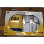 A boxed Yale family alarm kit