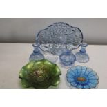 A good selection of vintage glass ware
