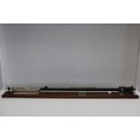 A vintage stick barometer (no mercury present) Length 107cm, Collection only