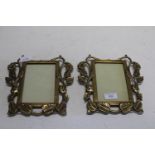 A good quality pair of vintage brass frames