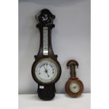 Two vintage barometers Collection only