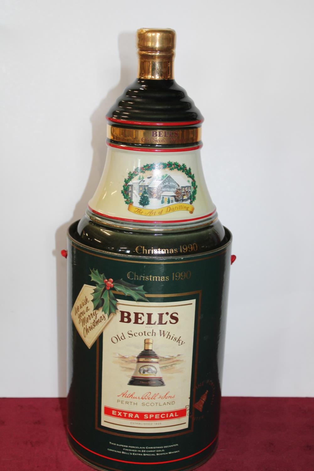 A sealed bottle of Bells whisky for Christmas 1990