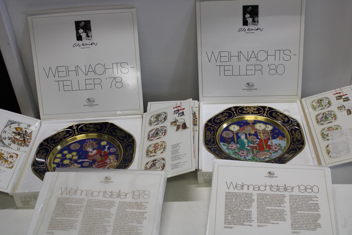 Two Hutschenreuther Christmas plates 1978 & 1980