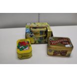 Two vintage tins & a boxed Clover Snow White toast rack