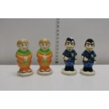 Four ceramic Nottingham Building Society money boxes