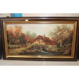 A framed original Buchholz oil on canvas, Postage unavailable