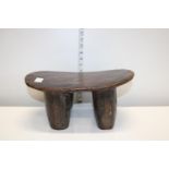 A antique wooden Ashanti head rest