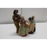 Three collectable 'Santon' figurines