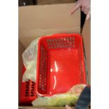 A large qty of new plastic baskets