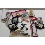 A job lot of costume jewellery