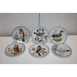 A selection of Goebels bird themed plates