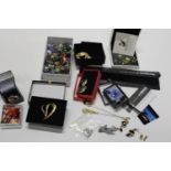 A job lot of costume jewellery etc