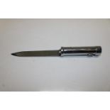 A chromed parade bayonet marked 262394