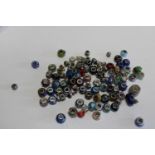 A selection of costume jewellery beads