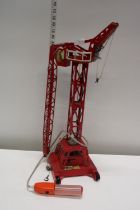A die-cast crane model