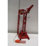 A die-cast crane model