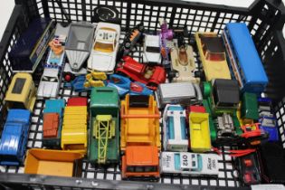 A job lot of assorted play worn die-cast models mostly Matchbox