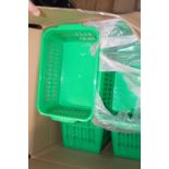 A large qty of new plastic baskets