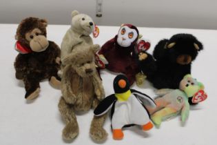 A selection of TY toys