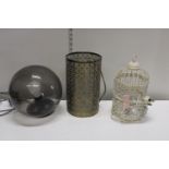 A selection of table lamps