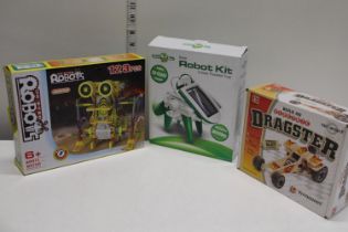 Three boxed assorted Robot models (un-checked)