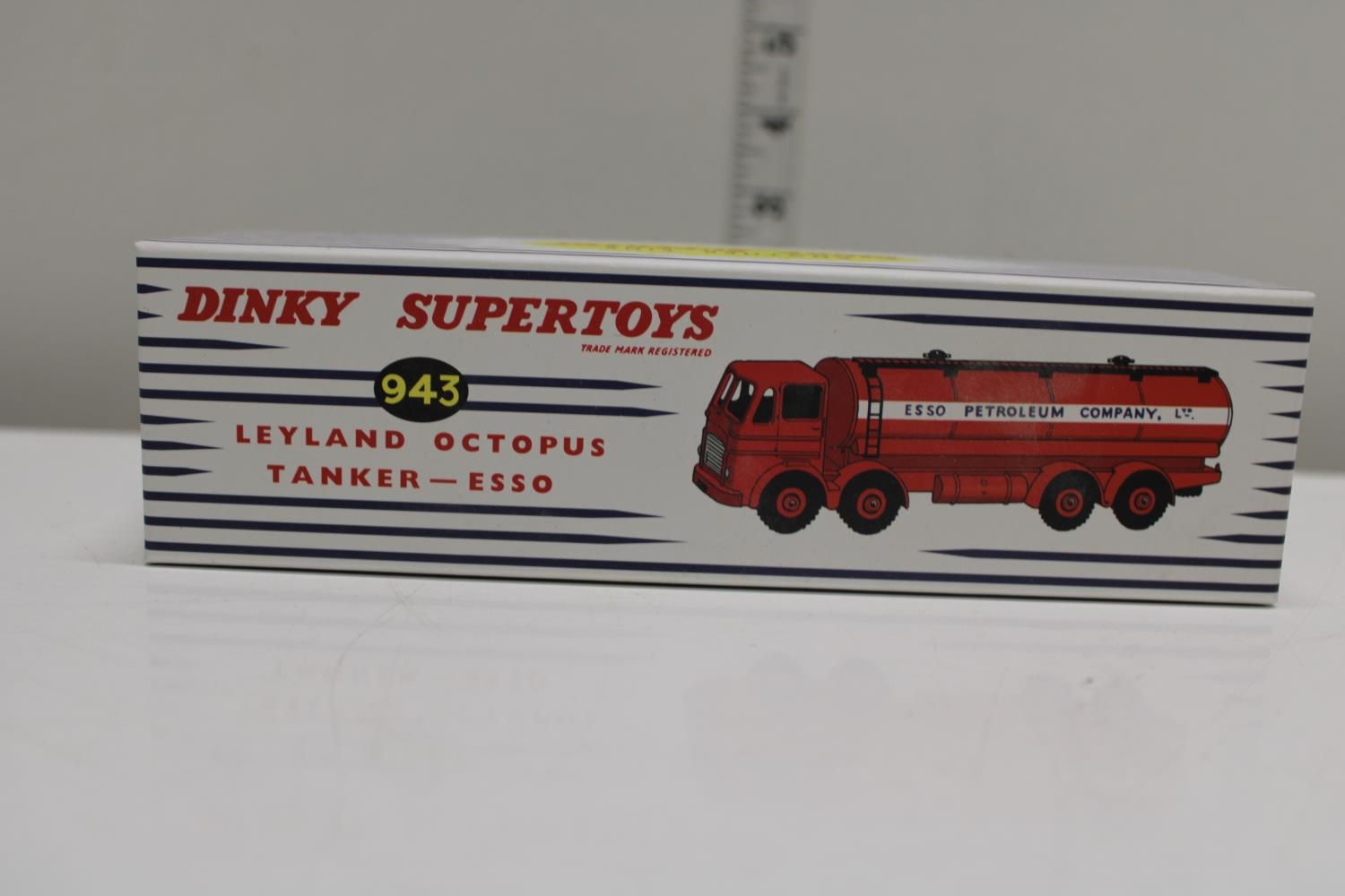 A boxed Atlas Editions Dinky Esso Tanker 943