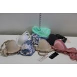 A selection of new bras with tags from Marks and Spencer
