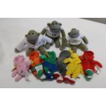 A selection of collectable plush toys