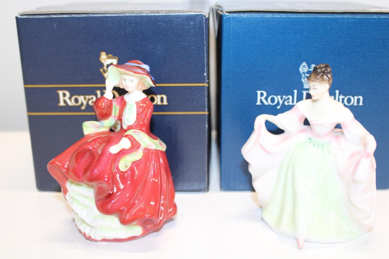 Two boxed small Royal Doulton Ladies HN 3219 & HN 4399
