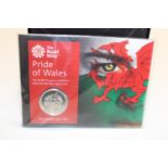 Royal Mint Pride of Wales 2016 fine silver £20 coin