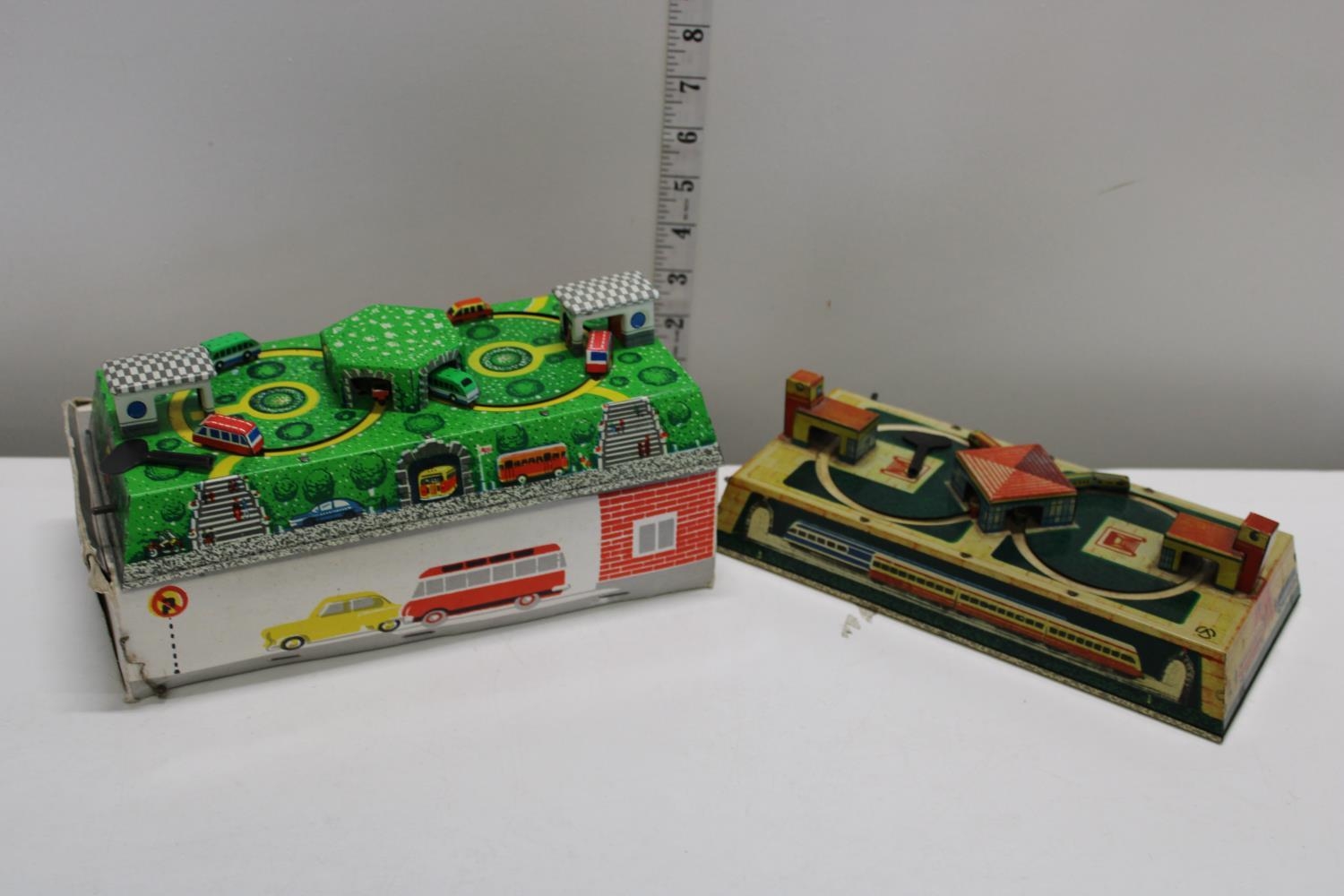 Two vintage Russian tinplate & clockwork toys