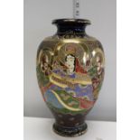 A large hand decorated Japanese vase