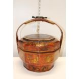 A vintage Chinese wedding basket